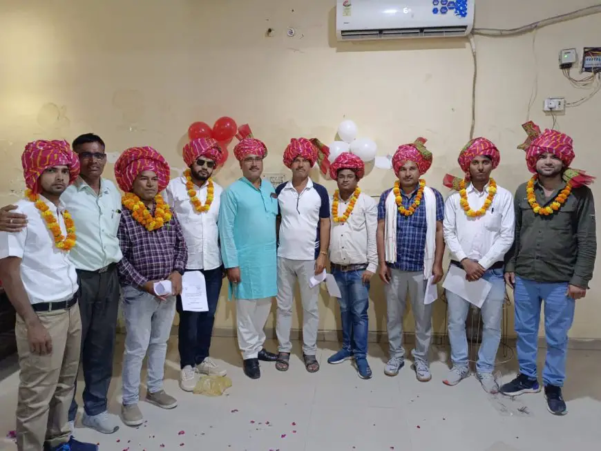 राजस्थान पटवार संघ हिंडौन के चुनाव गणपति होटल में हुए संपन्न