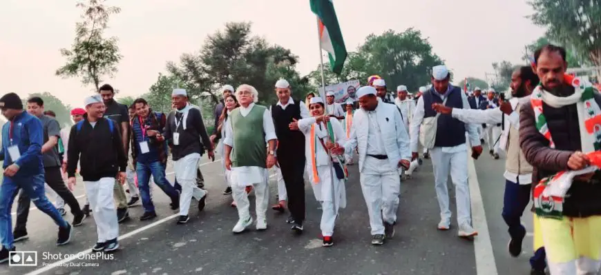 टोडाभीम कांग्रेस नेत्री बनी भारत जोड़ो यात्रा की ध्वजवाहक