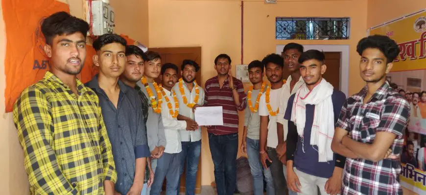 अखिल भारतीय विद्यार्थी परिषद (एबीवीपी) की कॉलेज इकाई की बैठक बजरंग दल कार्यालय पर हुई आयोजित