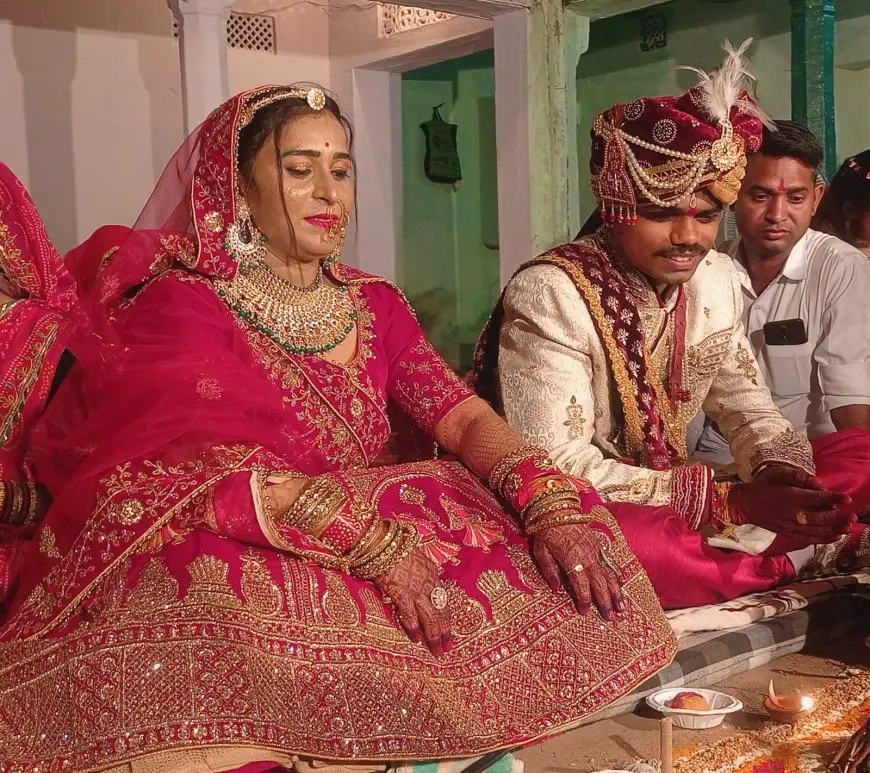 भगवतसिंहपुरा में दहेज मुक्त विवाह की अनूठी पहल: दहेज में एक रुपए और नारियल लेकर की शादी, दहेज मुक्त विवाह को दिया बढ़ावा