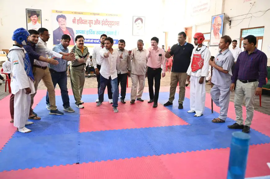 भरतपुर धौलपुर महाविद्यालय ताइक्वांडो प्रतियोगिता हुई आयोजित