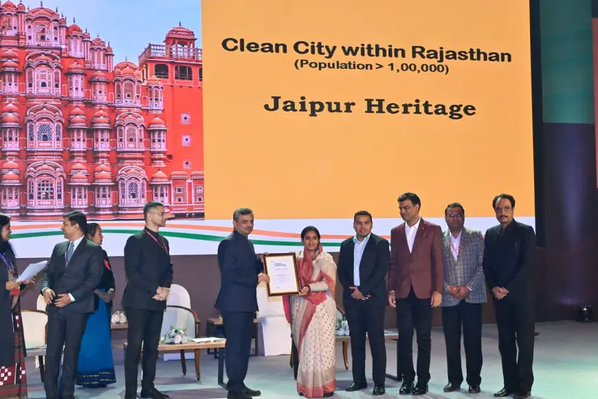 नगर निगम जयपुर हेरिटेज और डूंगरपुर नगर परिषद स्वच्छ सर्वेक्षण अवार्ड, 2023 से सम्मानित राष्ट्रपति की अध्यक्षता में हुआ सम्मान समारोह