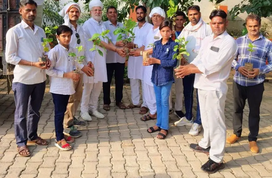 पर्यावरण बोध संस्थान ने विवाह में वर-वधु एवं बारातियों को दिए 301 पौधे पर्यावरण संरक्षण के लिए परंपरा को आगे बढ़ाने का लिया संकल्प